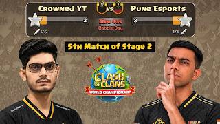 Most Thrilling Match PUNE ESPORTS vs CROWNED YT in World Championship (clash of clans)