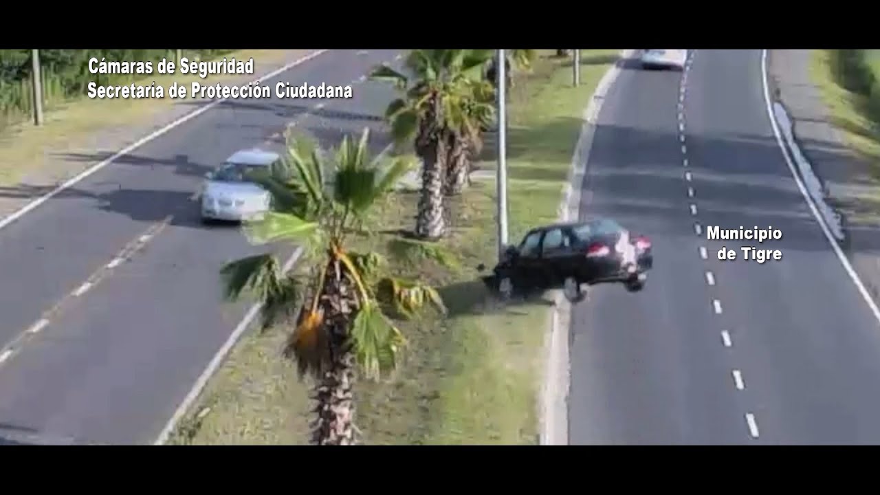 Las cámaras del COT permitieron  asistir a una mujer tras un violento accidente automovilístico