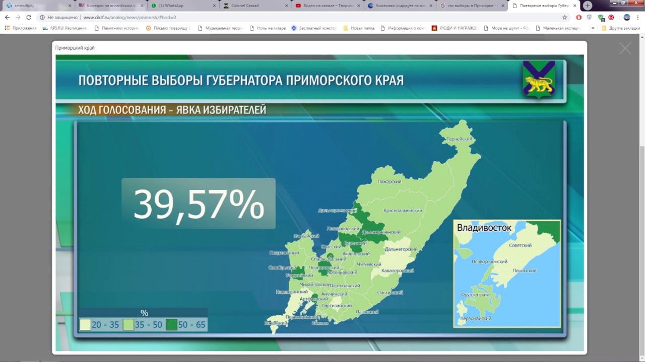 Явка на выборах в приморском крае