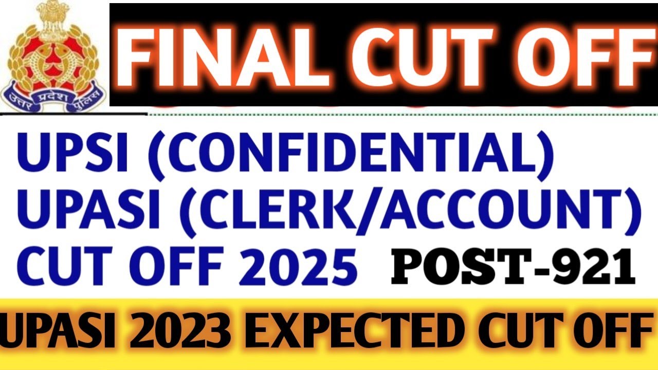 UPSI STENO | UPASI EXPECTED FINAL  CUT OFF 2025