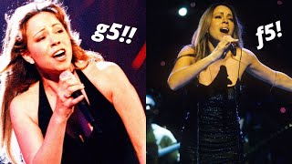 Mariah Carey attempting the Hero 'Survive' F5/G5