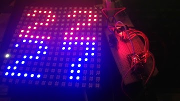 RTC clock on WS2812 16x16 led display (5)
