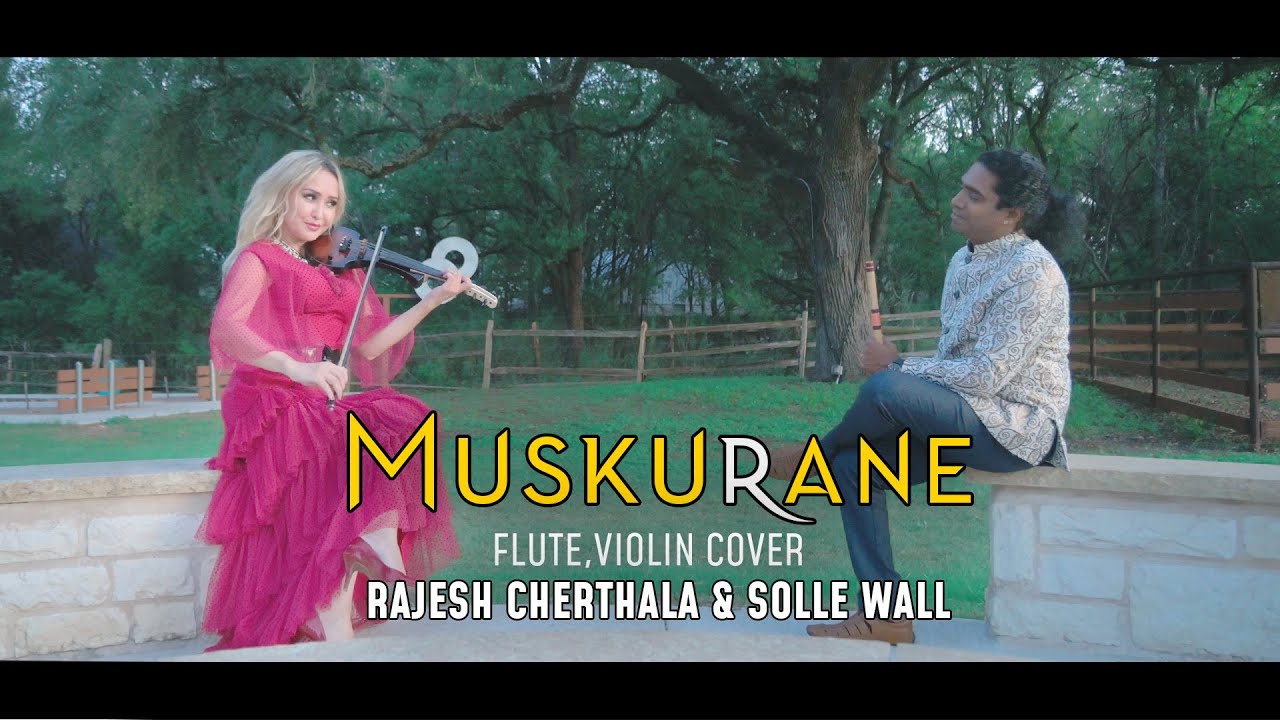 Muskurane Flute  Violin Cover  Rajesh Cherthala  Solle wall