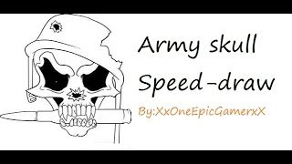 army skull draw