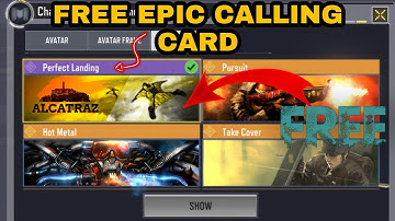 How to Unlock/Get Perfect Landing Calling Card Free in COD Mobile | FREE EPIC CALLING CARD