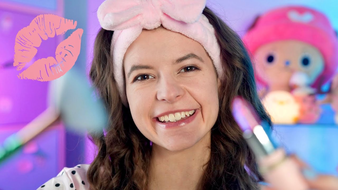 ASMR - BESTE FREUNDIN schminkt DICH 💛 (Layered Sounds + Animation)