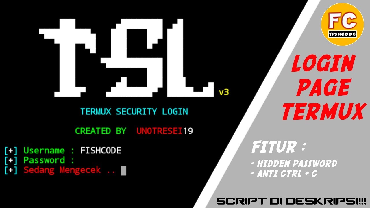 Cara Membuat Login Page Termux Menggunakan Bahasa Python