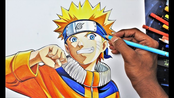 Como Desenhar Naruto Uzumaki [Naruto Shippuden] - (How to Draw Naruto  Uzumaki) - SLAY DESENHOS #208 