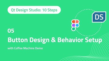Qt Design Studio로 프로젝트 만들기: 10 단계 가이드 - Step 5: 버튼 디자인 및 동작 설정