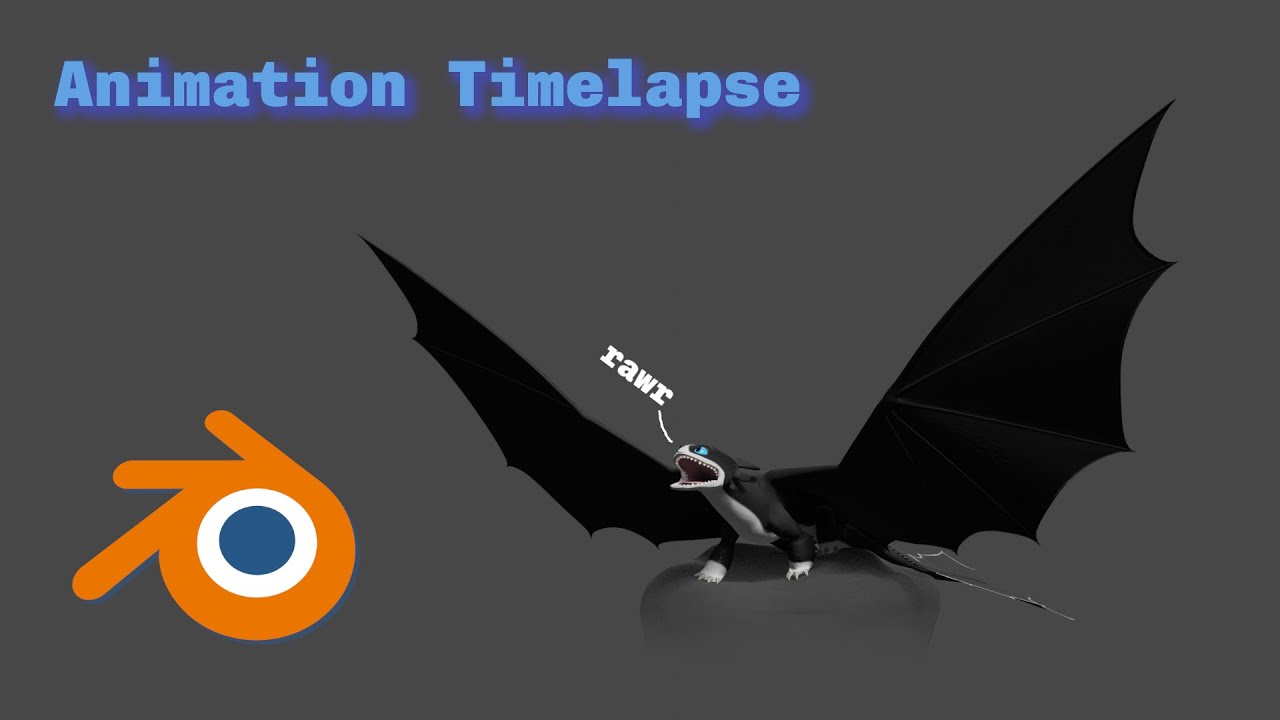 Dragon Roar Buildup - Blender Timelapse (Animation) - YouTube