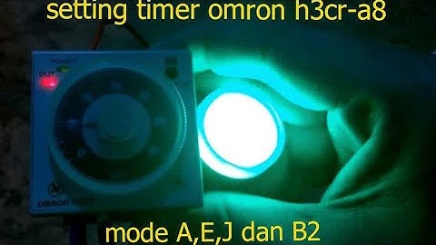 Cara Setting Timer Omron H3CR-A8