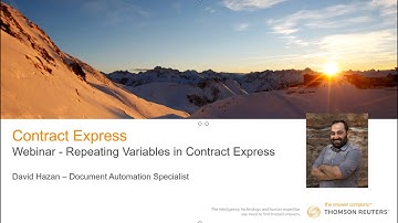 CE Webinar - Repeating Variables