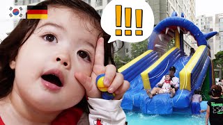 SUB) What will happen if there is a water park in my apartment in Korea?