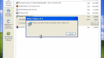 Remove Vtools Toolbar v9.2 in Windows XP