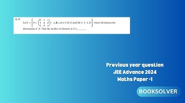 JEE Advanced 2024 | Paper-1 Q-12 |  Maths #iit #jee #pyqs