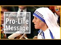 Mother Teresa&#39;s Pro-Life Message