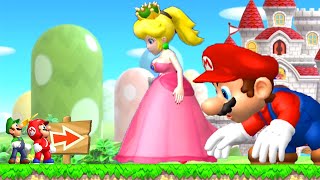 What if Mario &amp; Luigi fight Evil Peach &amp; Evil Mario in NSMBW?