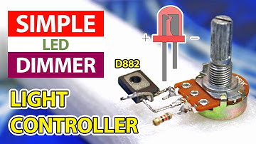 How to make DIY Simple LED dimmer using D882 Transistor | DIY D882 Transistor electronics project