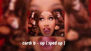 cardi b - up { sped up }