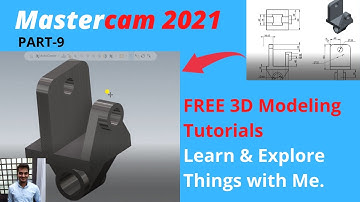 Master-Cam Tutorials : How to create 3D model in Master-Cam: Part:-9
