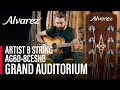 Alvarez artist ag608ceshb grand auditorium 8string guitar