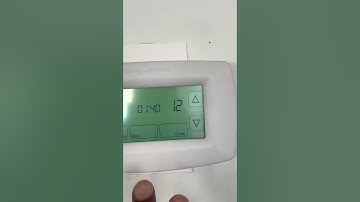 How to set up the date of your Honeywell thermostat RTH7600 and RET97C￼