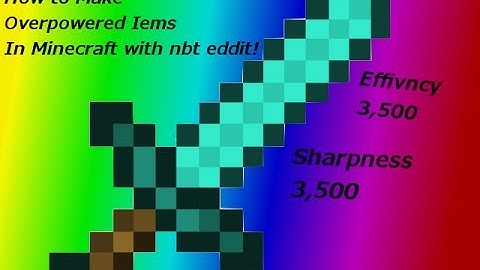 How to make overpower items in minecraft with nbt edit in game!