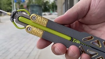 1:1 Scale Metal Octane Balisong Apex Octane Heirloom Butterfly Knife Model Handicraft Review HD