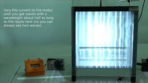 Edexcel Core Practical 9-1 GCSE P4.17 Measuring Waves speed frequency and wavelength in Liquids