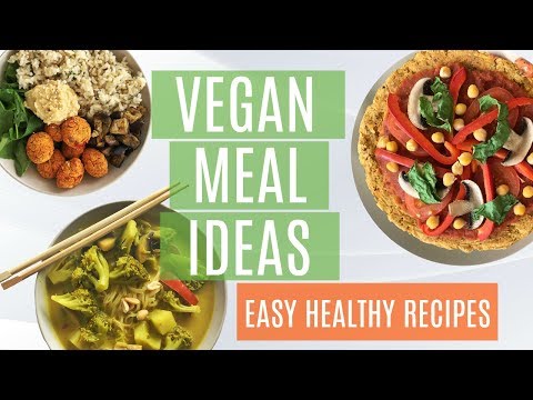 HEALTHY VEGAN MEAL IDEAS // Sweet Potato Pizza, Thai Curry Noodle Soup, + More!