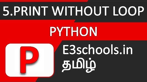 Print a string multiple times without a loop | Python Tutorial | E3schools