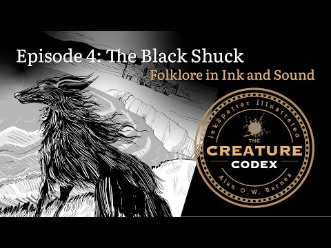 BLACK SHUCK: The Demon Hound That Broke Into a Church | InkSpatter Creature Codex