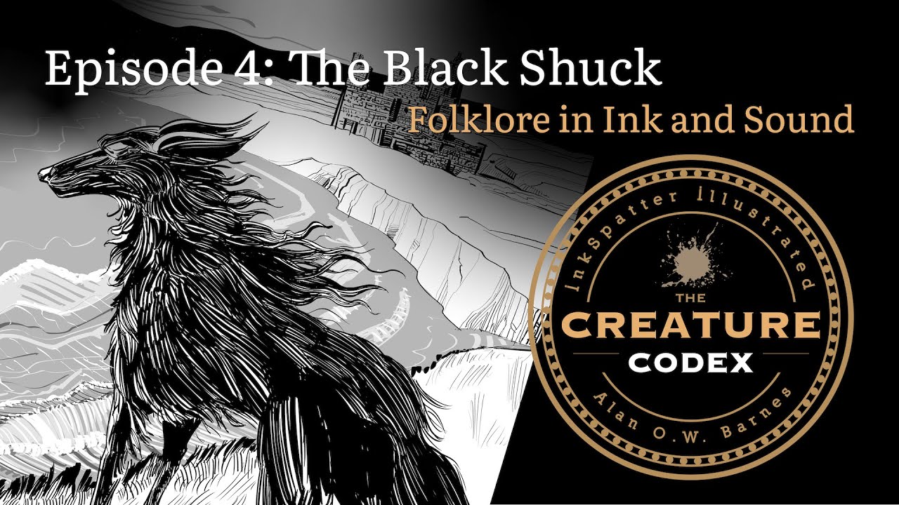 BLACK SHUCK: The Demon Hound That Broke Into a Church | InkSpatter Creature Codex
