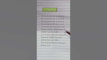 Thumbnail of Chikiri Bai Bai (Lyrics) ~ La Mamá de la Mamá 🖤 #lyrics  #song