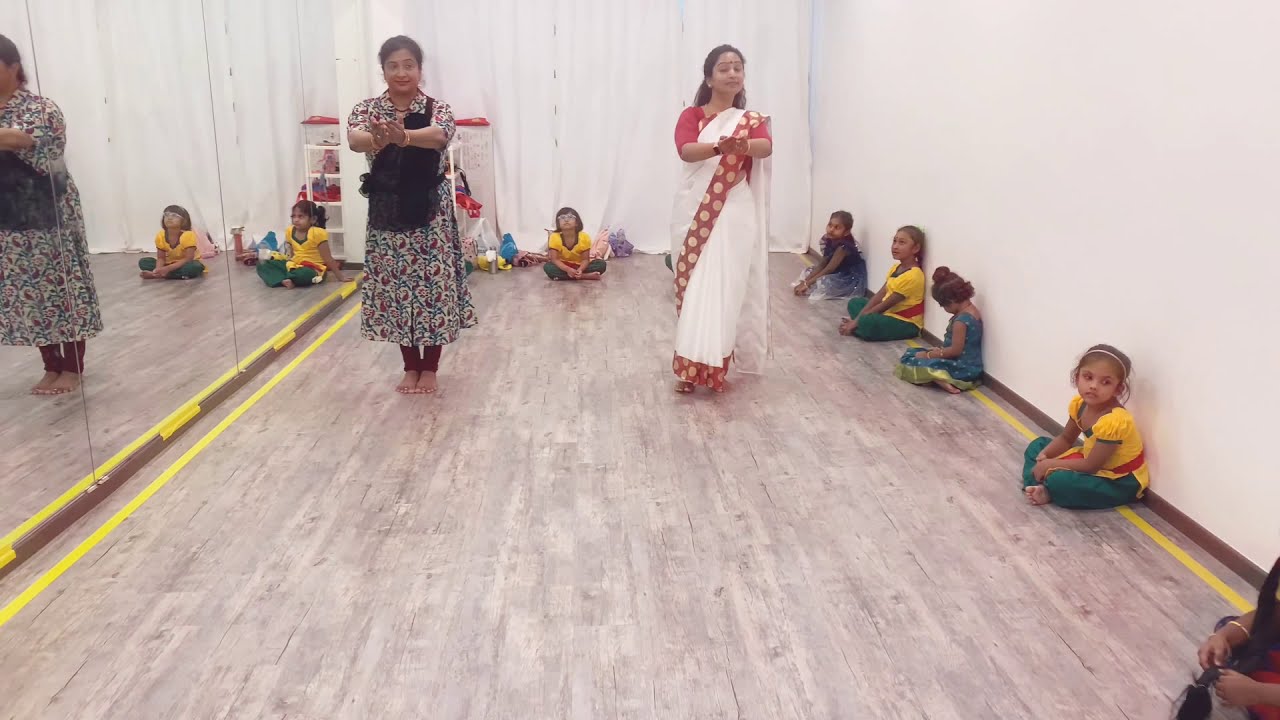 Simple Kids bharatanatyam dance | Tha Ritha Jam - YouTube
