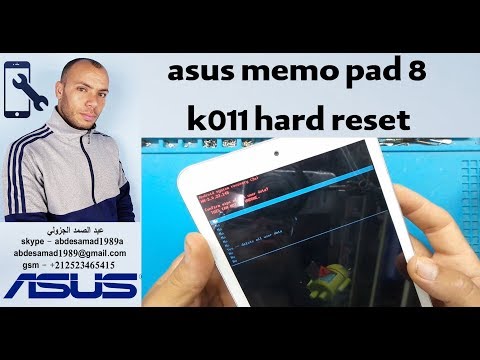 How to Hard Reset asus memo pad 8 ME181C k011 hard reset