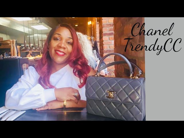 Chanel CC Trendy with handle Black & beautiful 22S darker beige color,  unboxing and reviewing ❤️❤️ 