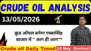 क्रूड ऑयल !! crude oil analysis today !! Crude oil live news today