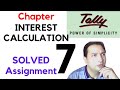 Tally CHapter 7 Solved Assignment by Rajiv Mishra