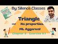 👉Triangle and its Properties Exercise 9.1 class7 chapter9 ML AGGARWAL ICSE @silenceclassesicse0510 