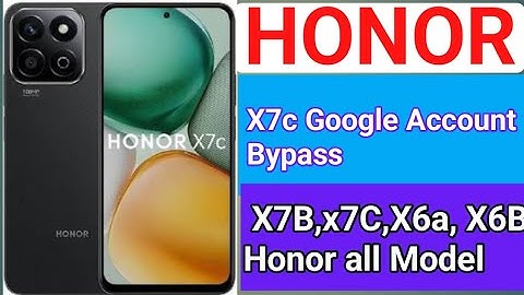 Honor x7c Frp Bypass || google account bypass 