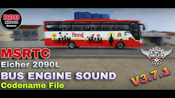 Eicher 2090L  BUS Engine Sound Code Name File Support All Vehicle Mod V3.7.1