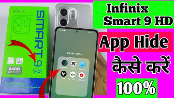 Infinix smart 9 HD me app hide kese kren / How  to hide app in infinix smart 9 HD / app hide setting