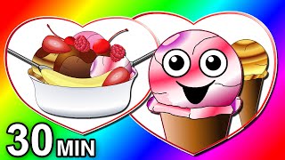 yummy-ice-cream-collection-learn-the-calendar-abcs-123s-songs-for-children-nursery-rhymes-youtube
