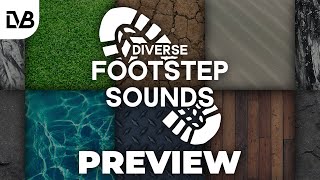 Diverse Footstep Sounds - Full Preview Update
