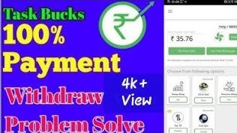 Task bucks withdraw problem solve || Task Bucks me withdraw kaise kare