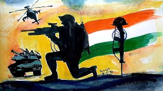 In Tribute To Our Fallen Soldiers || Galwan India China face off, Tribute  To Indian Army Painting