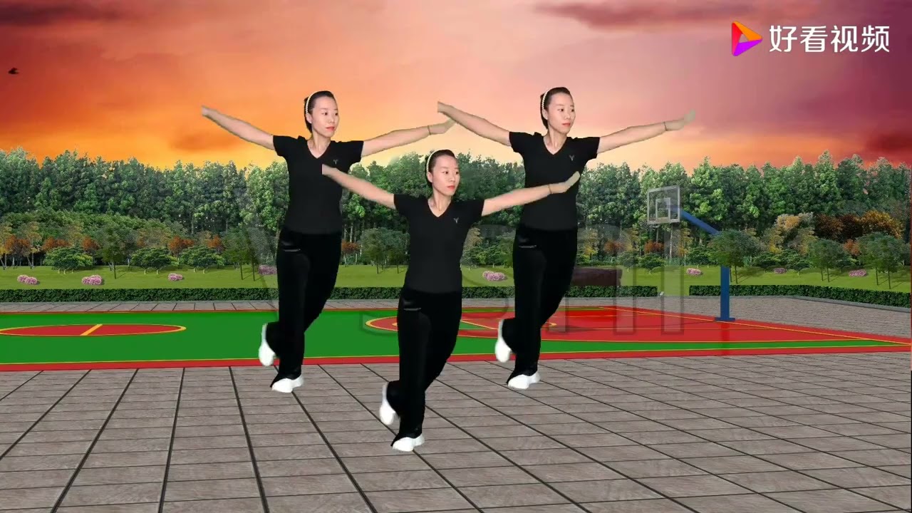 十分钟健身操广场舞，两个动作一学就会，适合新手锻炼瘦出小蛮腰
