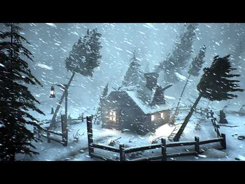 Whistling Wind and Snowstorm: Ideal for Insomnia Relief | Gentle Blizzard Noise for Night Sleep