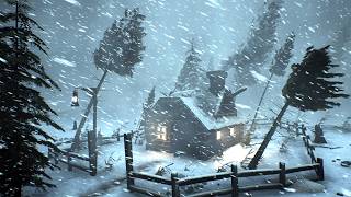 Whistling Wind and Snowstorm: Ideal for Insomnia Relief | Gentle Blizzard Noise for Night Sleep